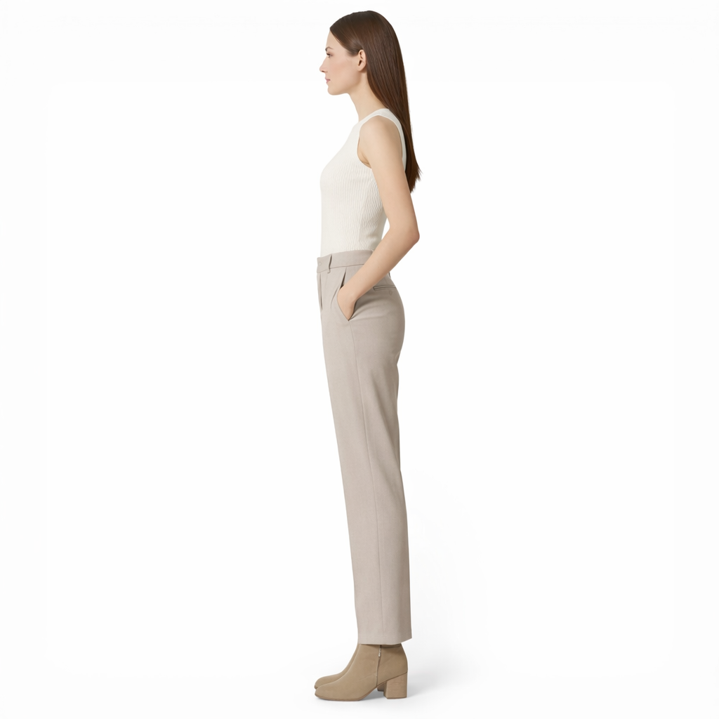 Pantalon tailleur habillé-style court décontracté