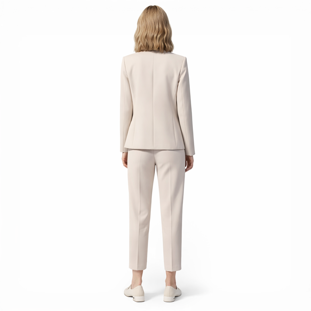 Pantalon tailleur coupe crayon-taille haute