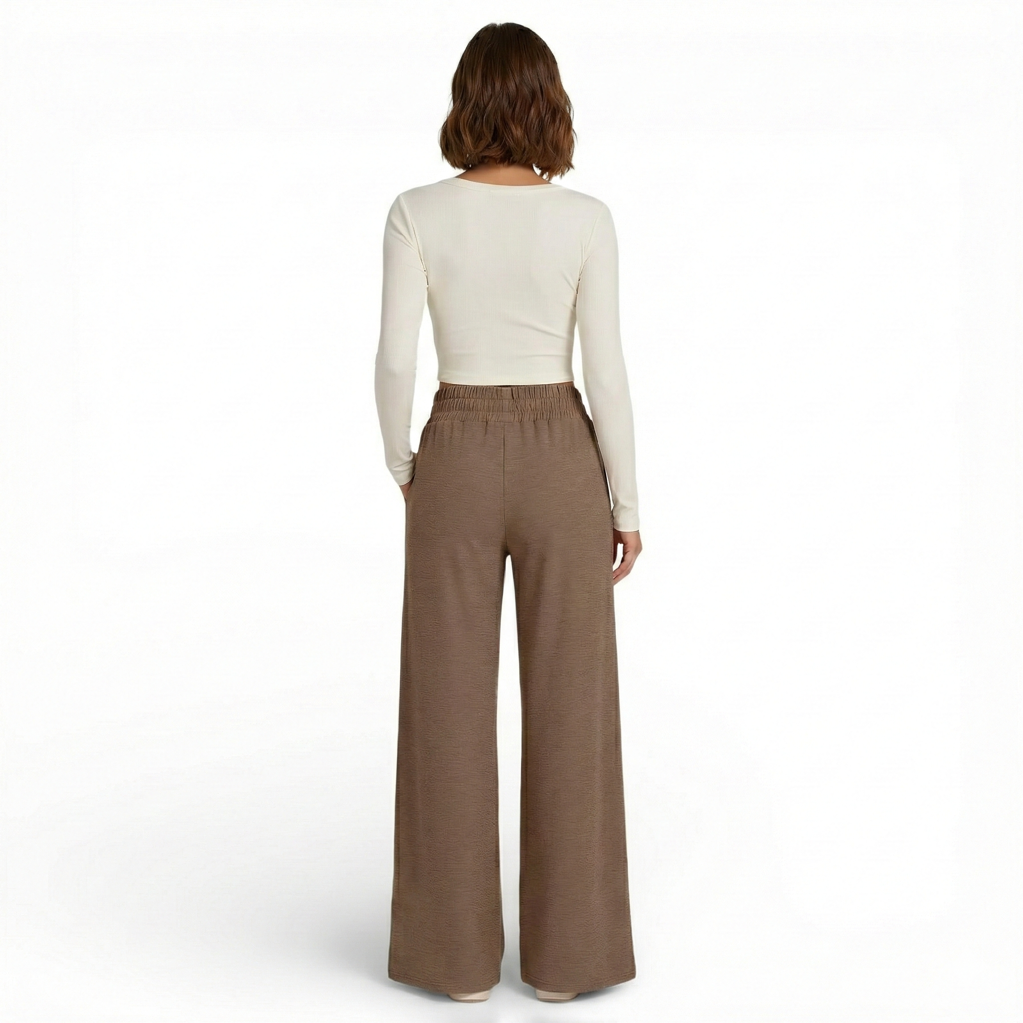 Pantalon large décontracté-style fitness