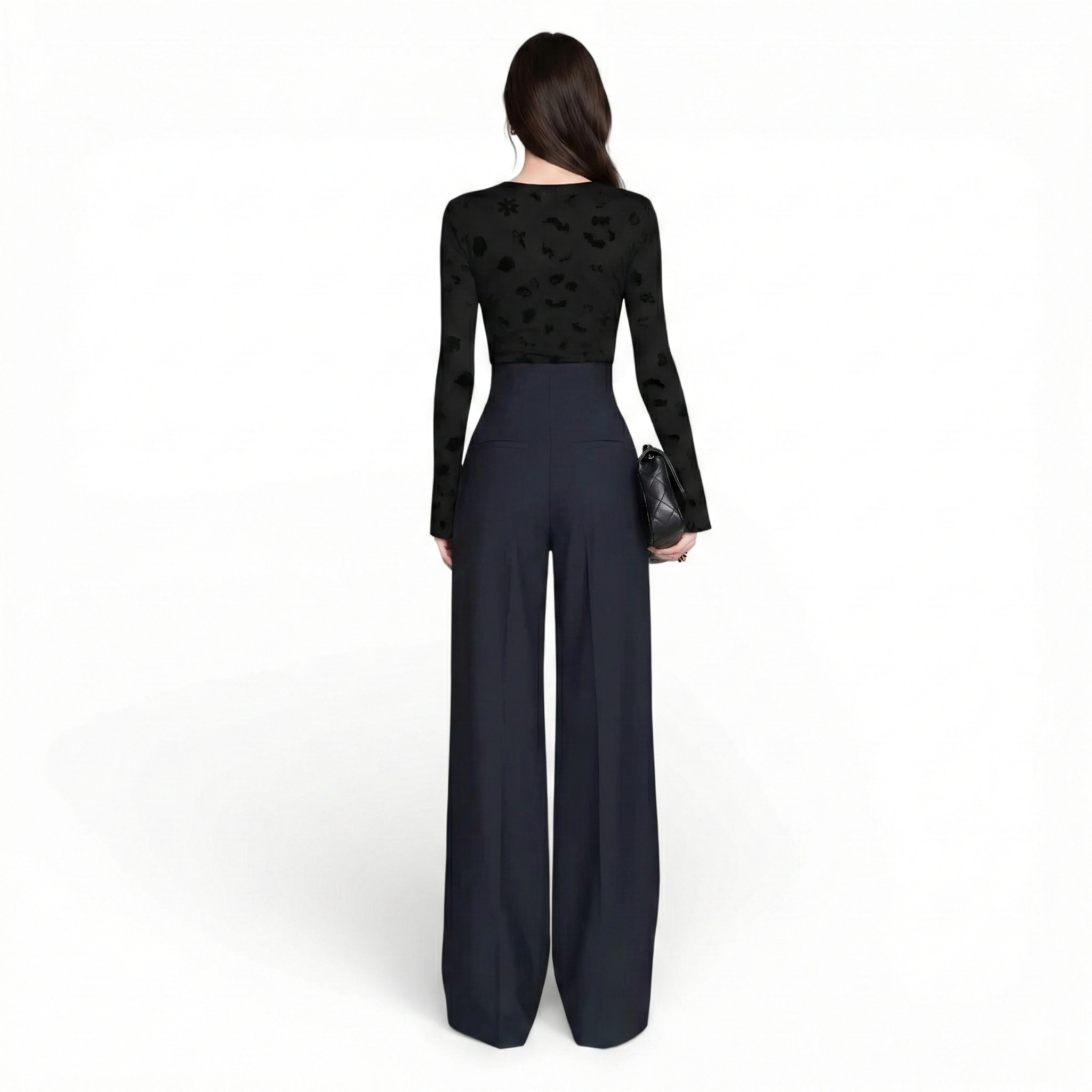 Pantalon jeans large-style palazzo