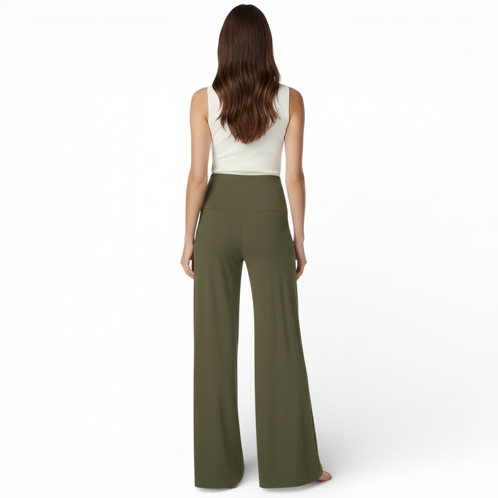 Pantalon style habillé-taille haute