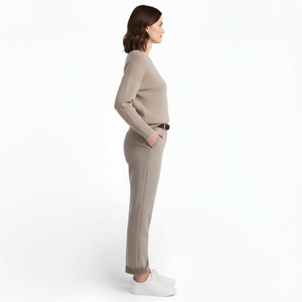 Pantalon style tailleur décontracté Automne/Hiver - Coupe crayon