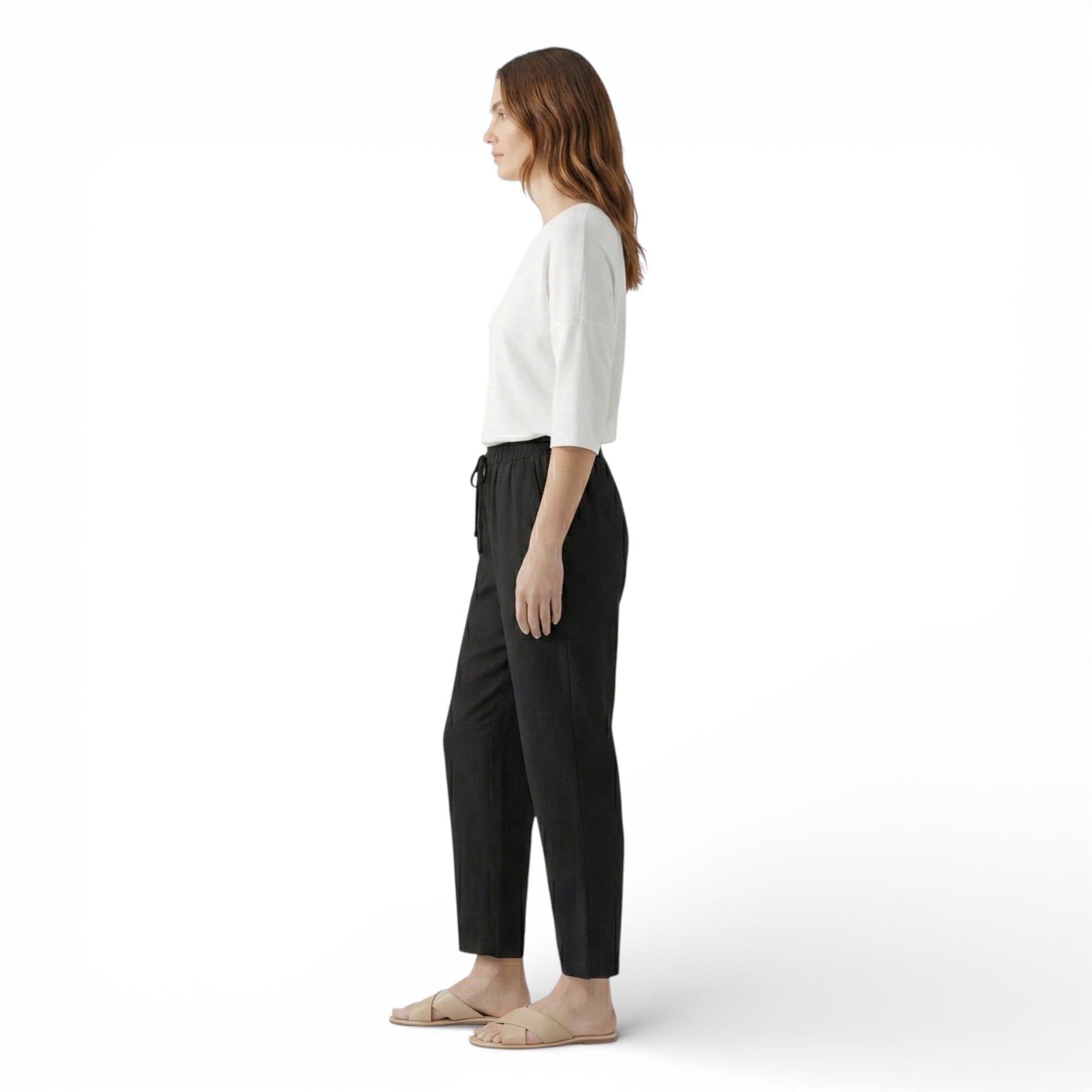 Pantalon en lin - coupe ample minceur