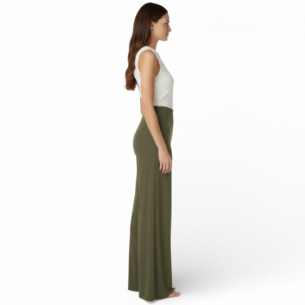 Pantalon style habillé-taille haute