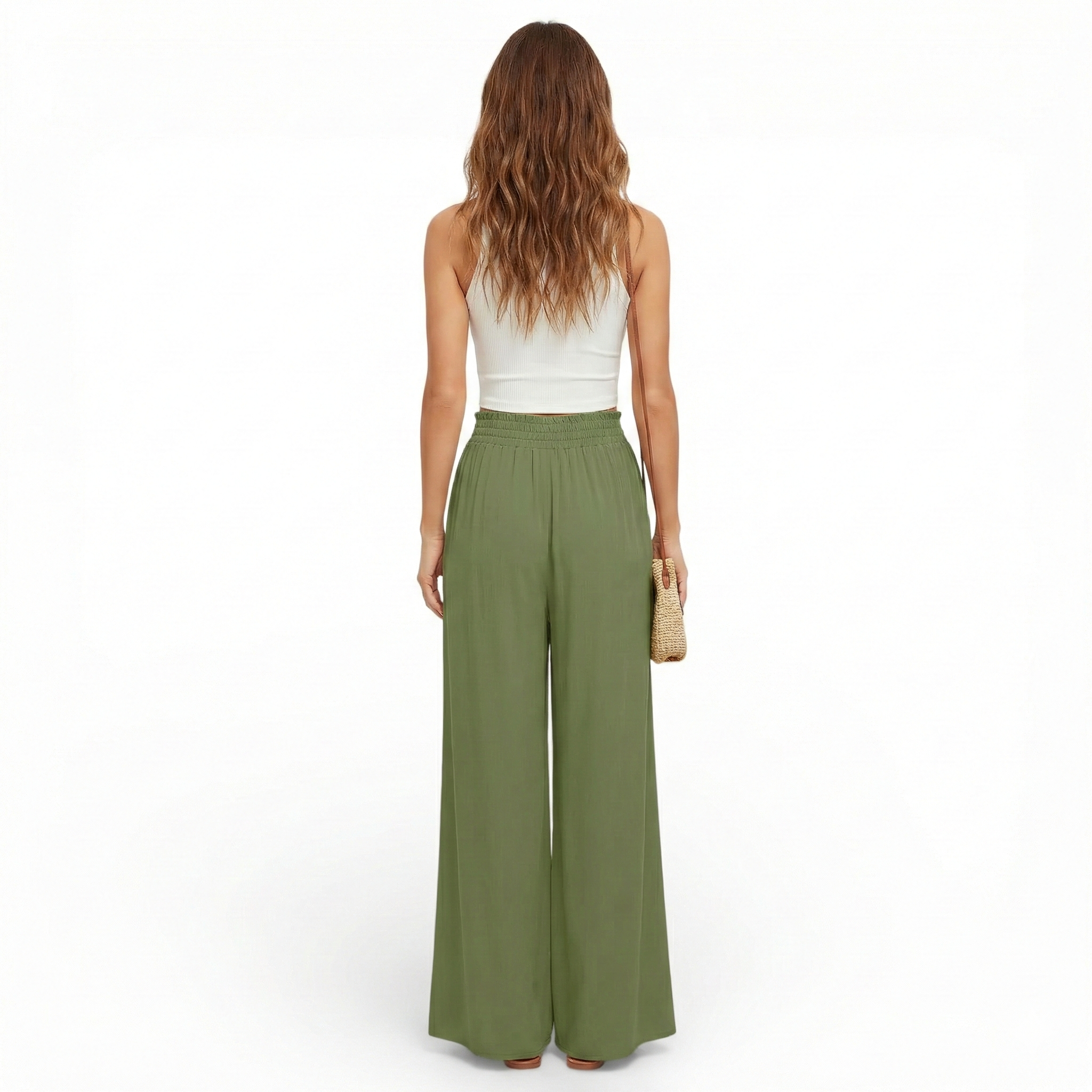 Pantalon large-style décontracté