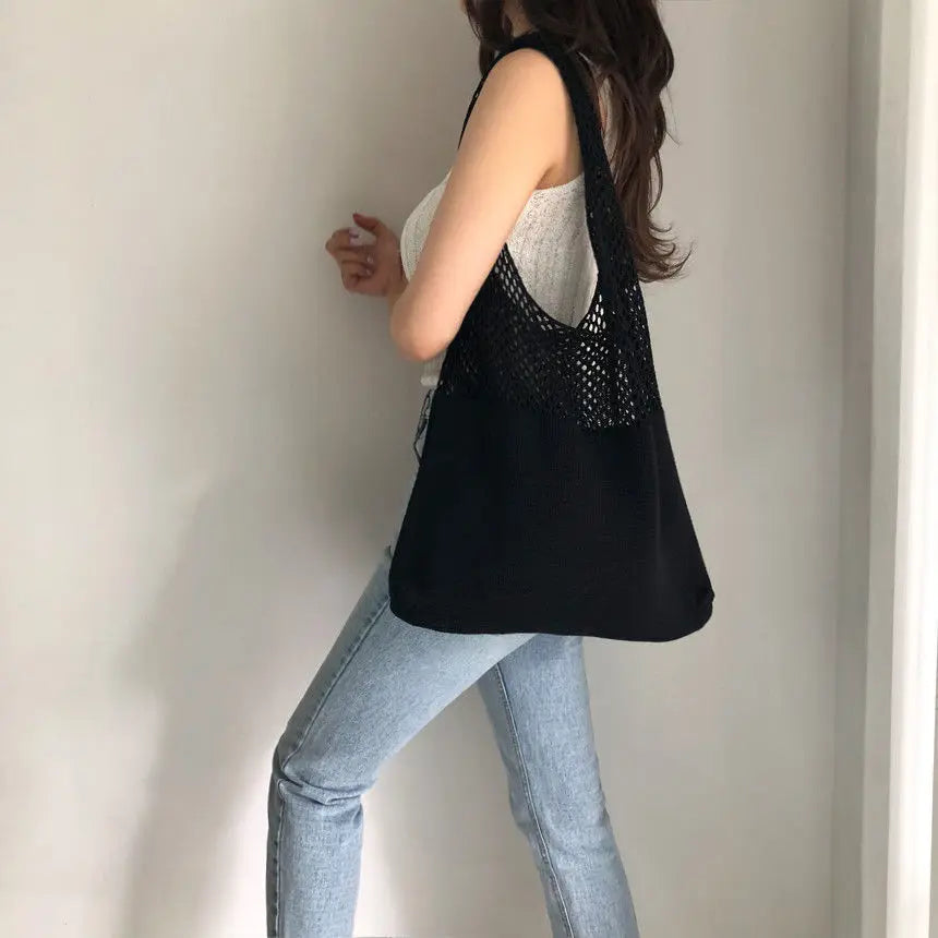 Grand Sac Cabas Femme en Maille Extensible LUNAVIA PANTS