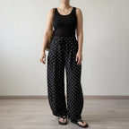 L'Allure – Pantalon Fluide Premium à Pois