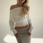 L'Envoûtant – Pull Asymétrique Drapé
