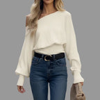 L'Envoûtant – Pull Asymétrique Drapé
