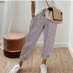 L'Estival – Pantalon Fluide à Rayures Verticales