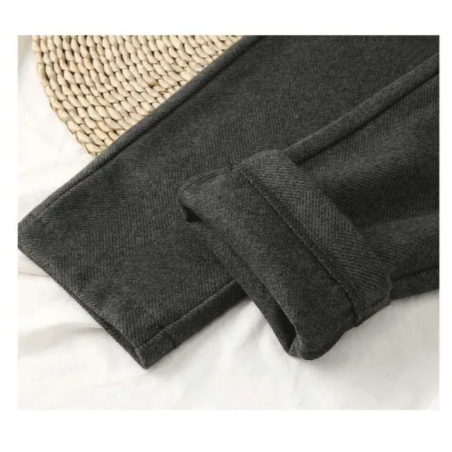 L'Héritage – Pantalon Tailleur Texturé Motif Chevrons