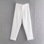 L'Iconique – Pantalon Tailleur Sculptant Taille Haute