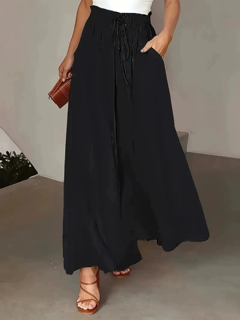 L'Insouciant – Pantalon Palazzo Rétro à Pois