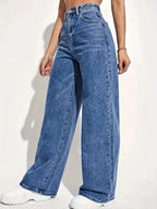 L'Intemporel – Pantalon Jean Wide Leg Bleu Authentique