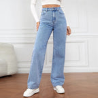 L'Intemporel – Pantalon Jean Wide Leg Bleu Authentique