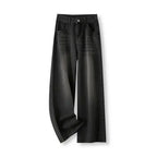 L'Urbain – Pantalon Jean Wide Leg Taille Haute Délavé