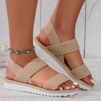 L'Urbaine – Sandales Sport-Chic à Brides Texturées