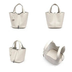 L'Élégant Sac Panier en Cuir de Vachette Souple LUNAVIA PANTS