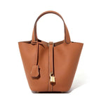L'Élégant Sac Panier en Cuir de Vachette Souple LUNAVIA PANTS