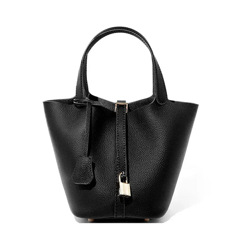 L'Élégant Sac Panier en Cuir de Vachette Souple LUNAVIA PANTS