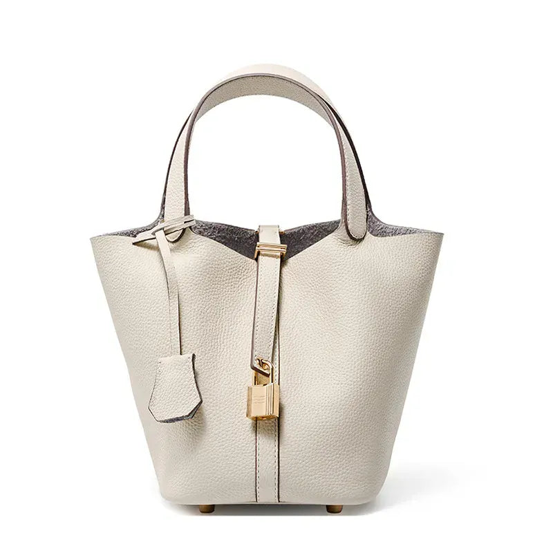 L'Élégant Sac Panier en Cuir de Vachette Souple LUNAVIA PANTS