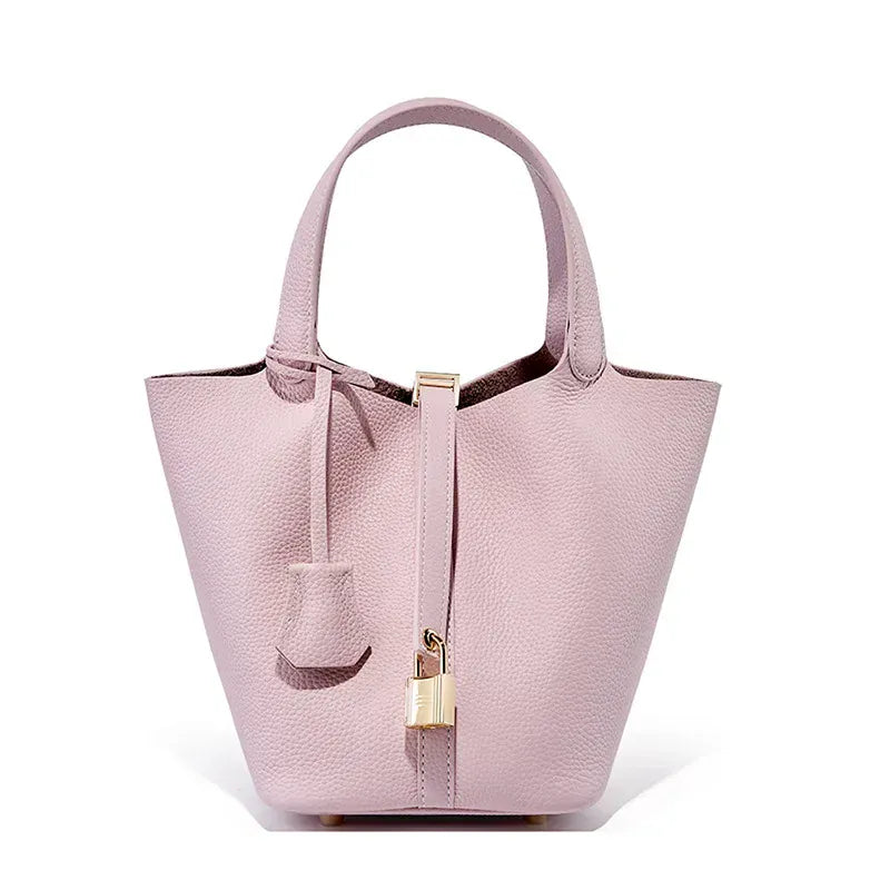 L'Élégant Sac Panier en Cuir de Vachette Souple LUNAVIA PANTS
