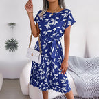 La Bucolique – Robe Mi-Longue Plissée & Fleurie