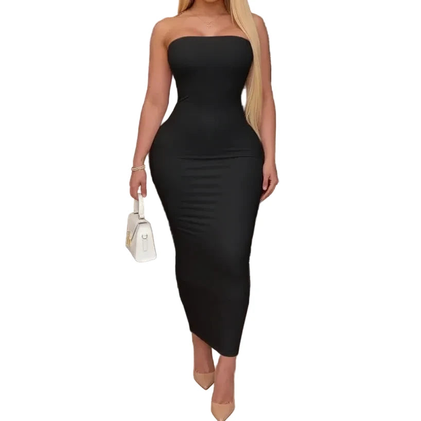 La Divine – Robe Longue Bustier Sculptante