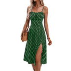 La Rétro Chic – Robe Mi-Longue Fendue