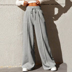 Le Lounge Chic – Pantalon Ample Confort à Nervures