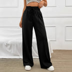 Le Lounge Chic – Pantalon Ample Confort à Nervures
