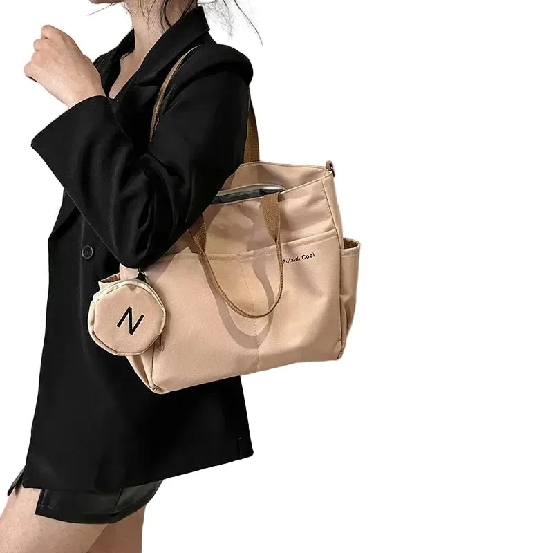 Le "Mom Bag" Casual Chic : Cabas blanc Multipoche LUNAVIA PANTS