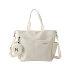 Le "Mom Bag" Casual Chic : Cabas blanc Multipoche LUNAVIA PANTS
