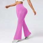 Le Relax Chic – Pantalon Flare en Maille Côtelée