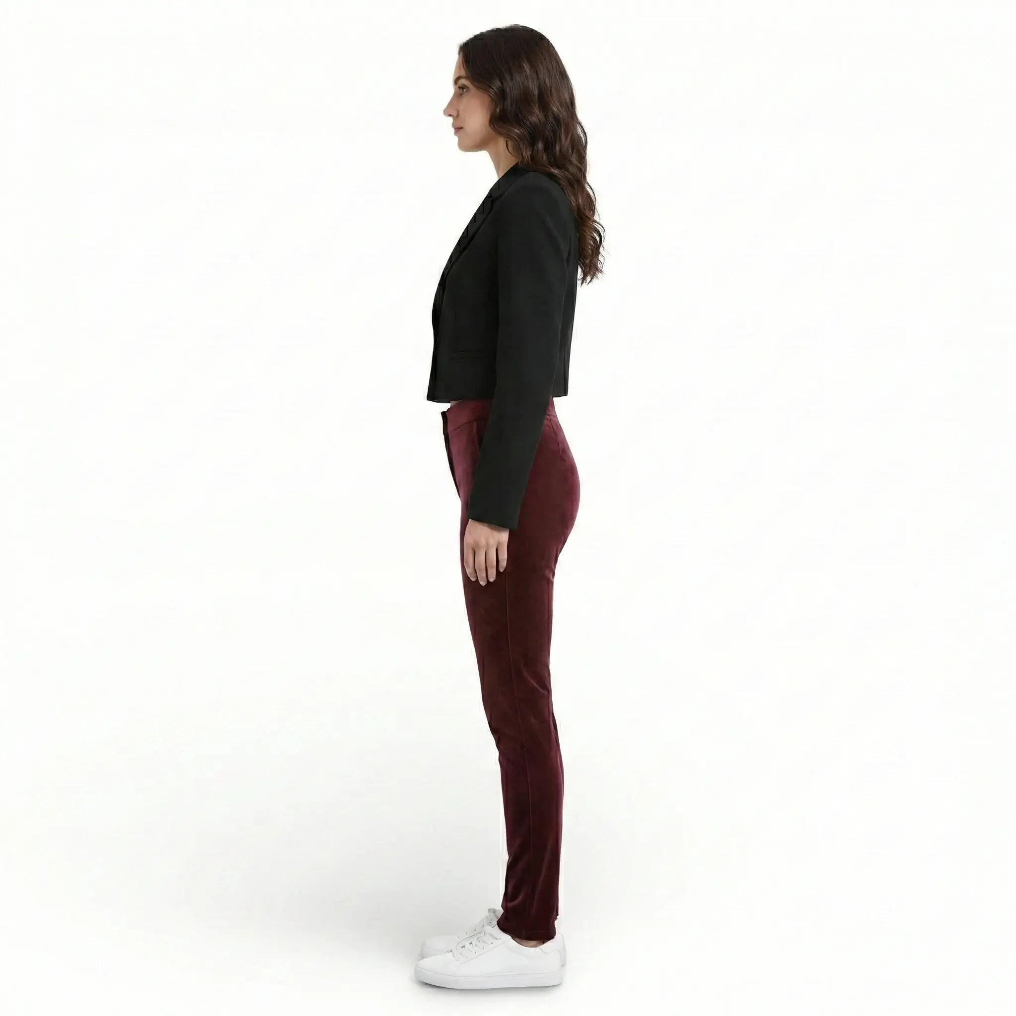 Pantalon coupe crayon en velours doublé polaire LUNAVIA PANTS