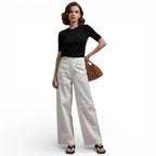 Pantalon en lin mélangé fluide LUNAVIA PANTS