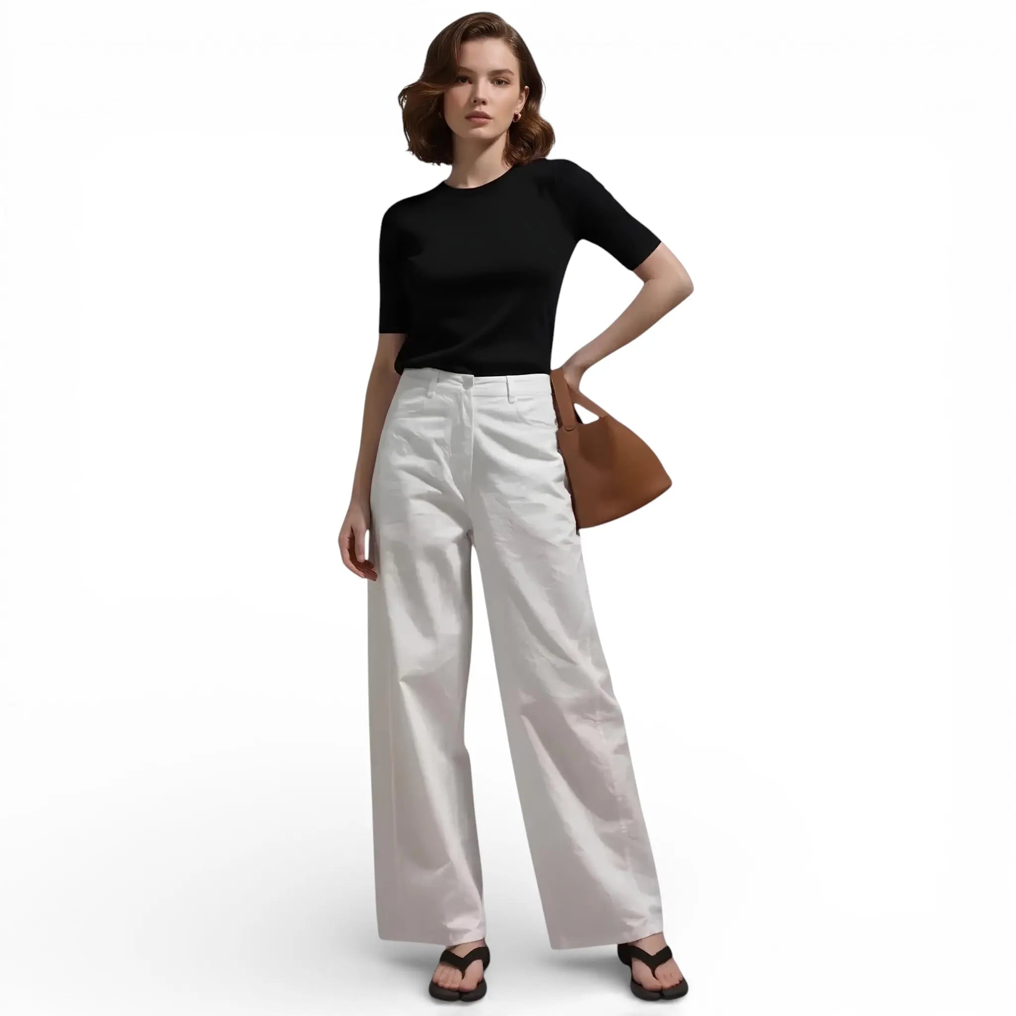 Pantalon en lin mélangé fluide LUNAVIA PANTS