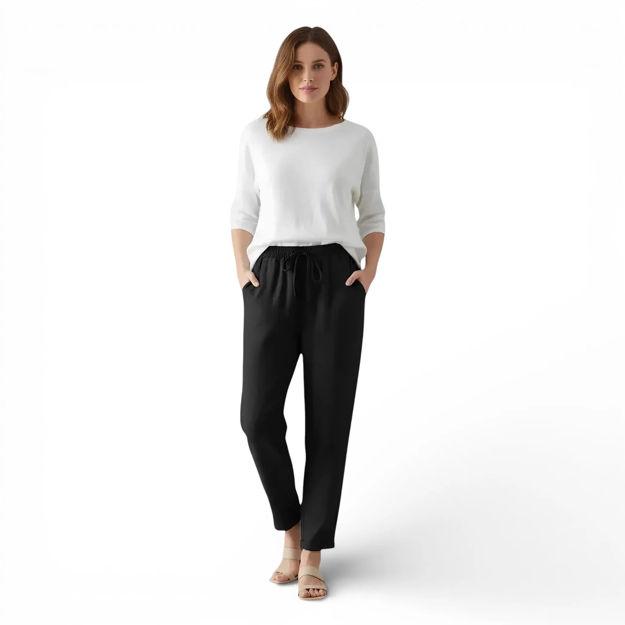 Pantalon en lin melangé LUNAVIA PANTS