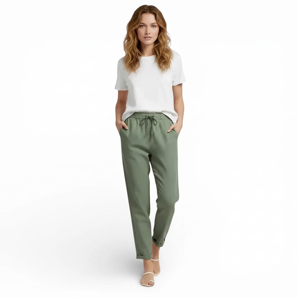 Pantalon en lin melangé LUNAVIA PANTS