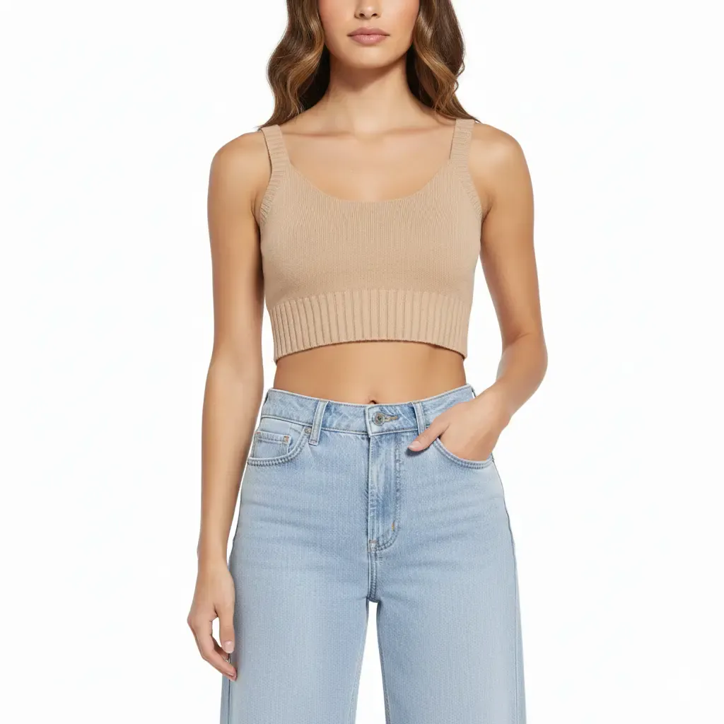Pantalon jeans taille haute-coupe large LUNAVIA PANTS