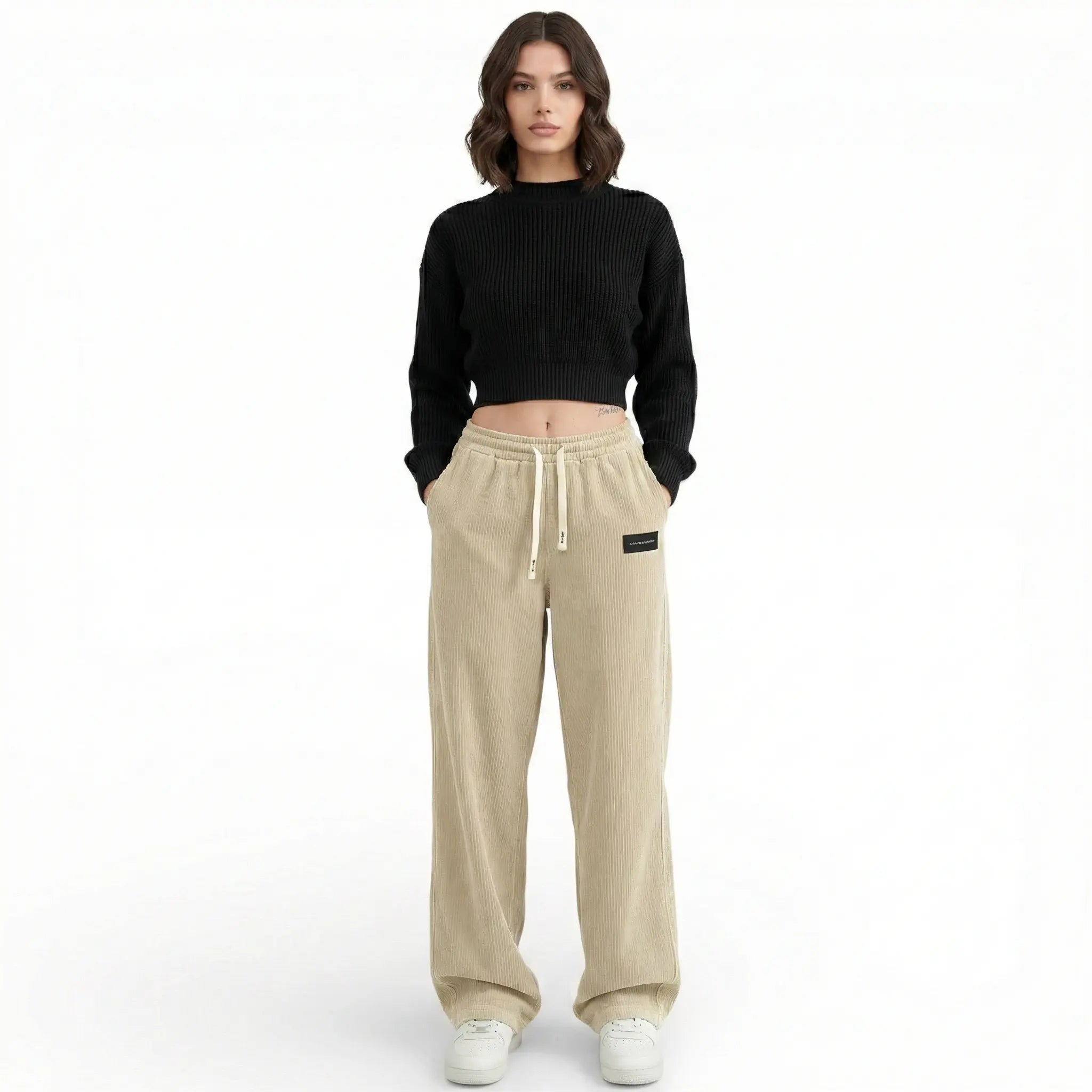 Pantalon style velours-coupe large LUNAVIA PANTS