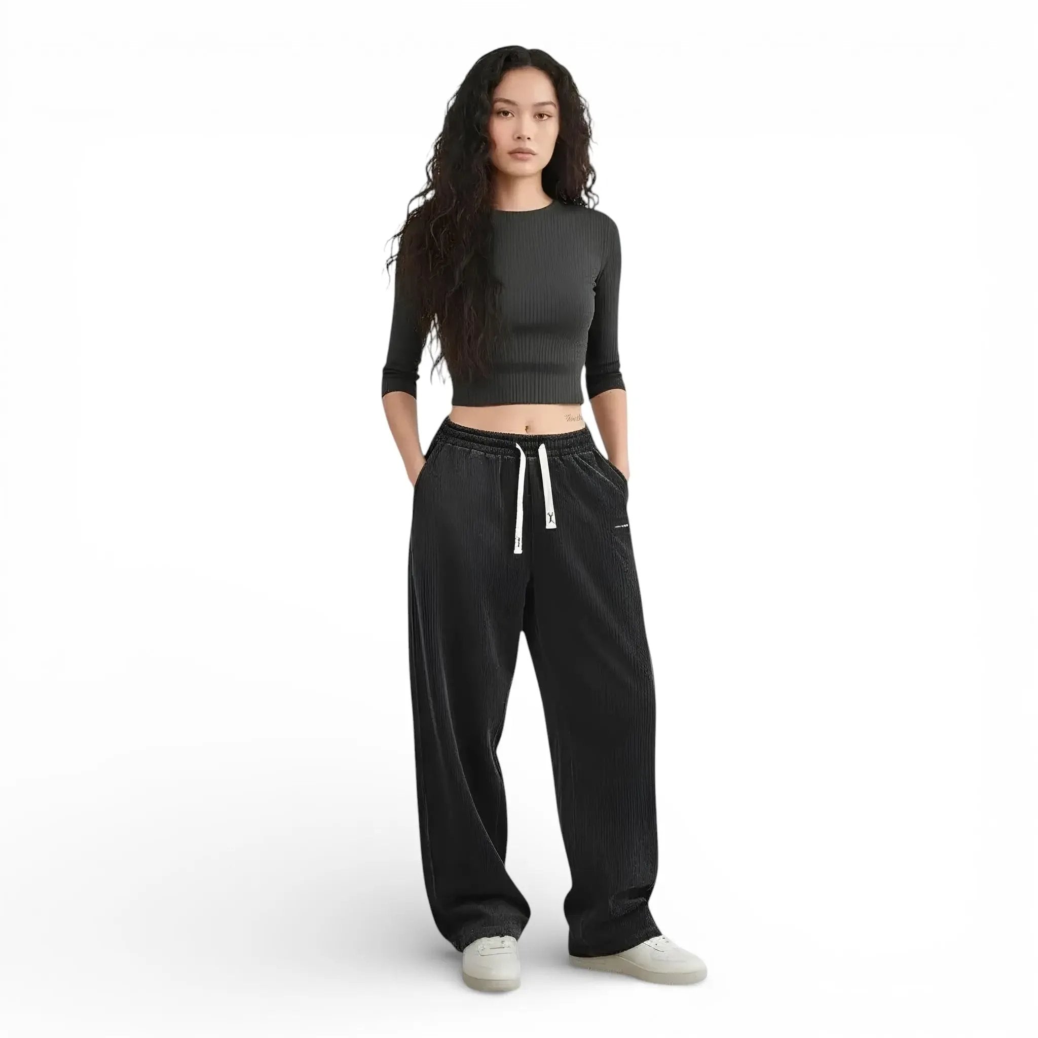 Pantalon style velours-coupe large LUNAVIA PANTS