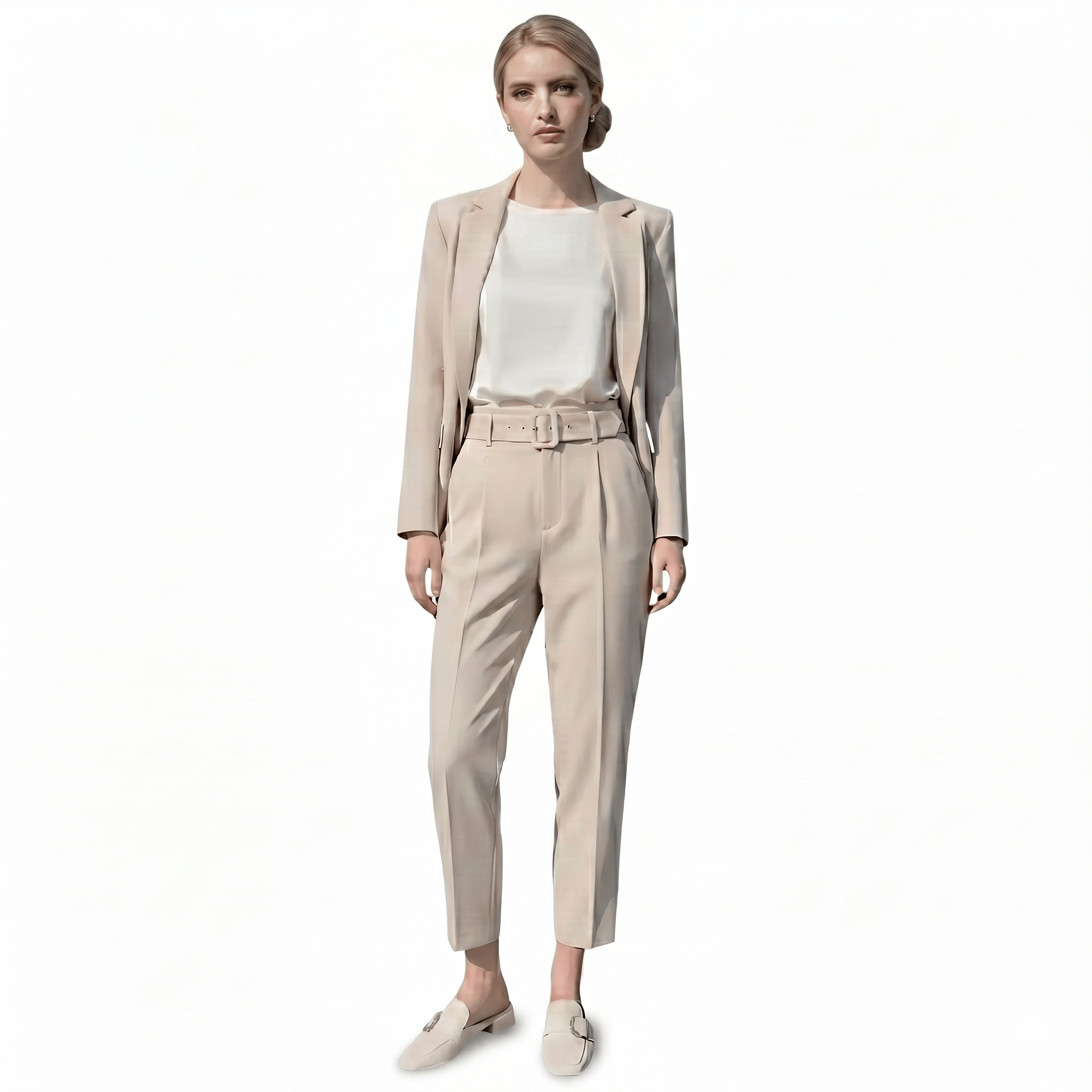 Pantalon tailleur coupe crayon-taille haute LUNAVIA PANTS