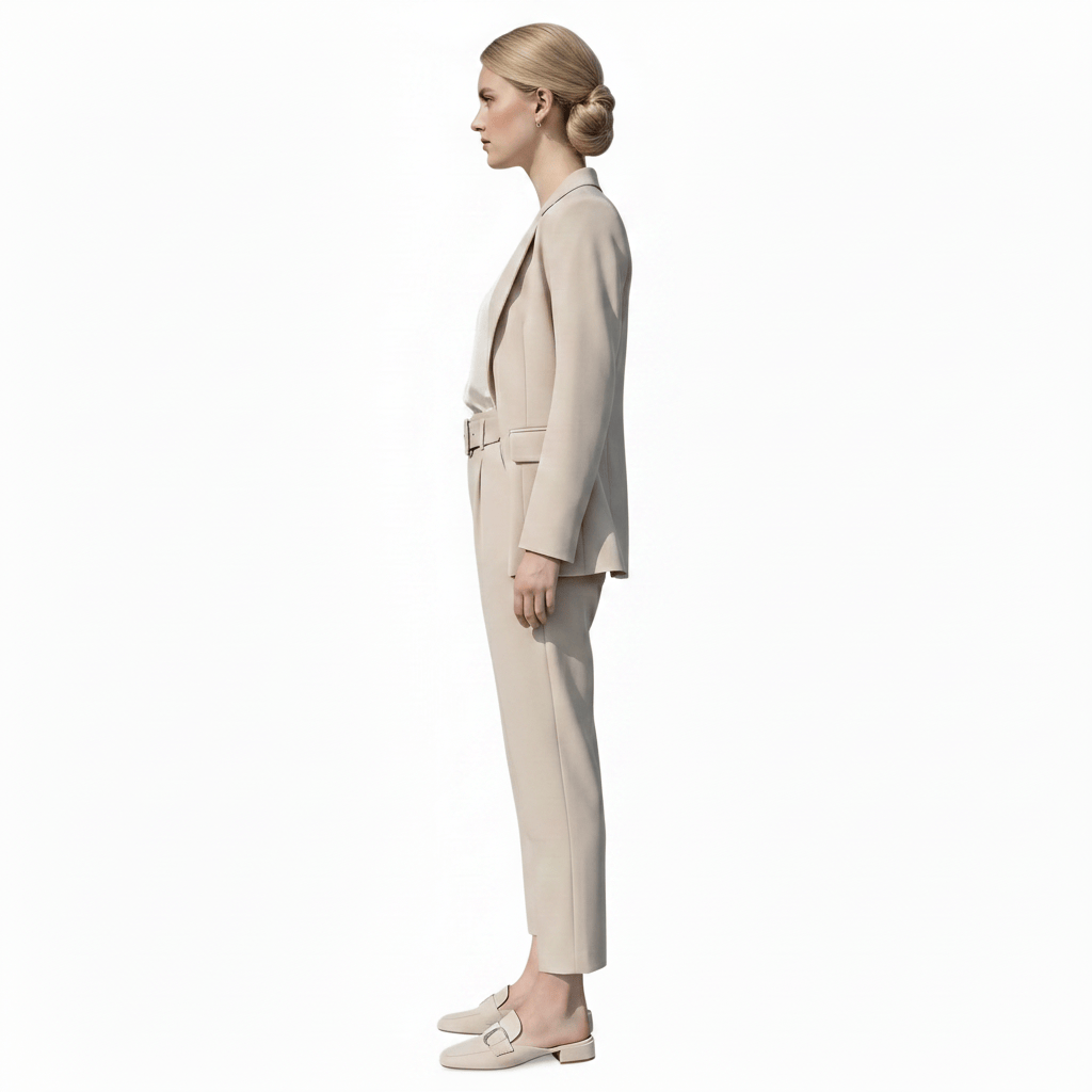 Pantalon tailleur coupe crayon-taille haute LUNAVIA PANTS