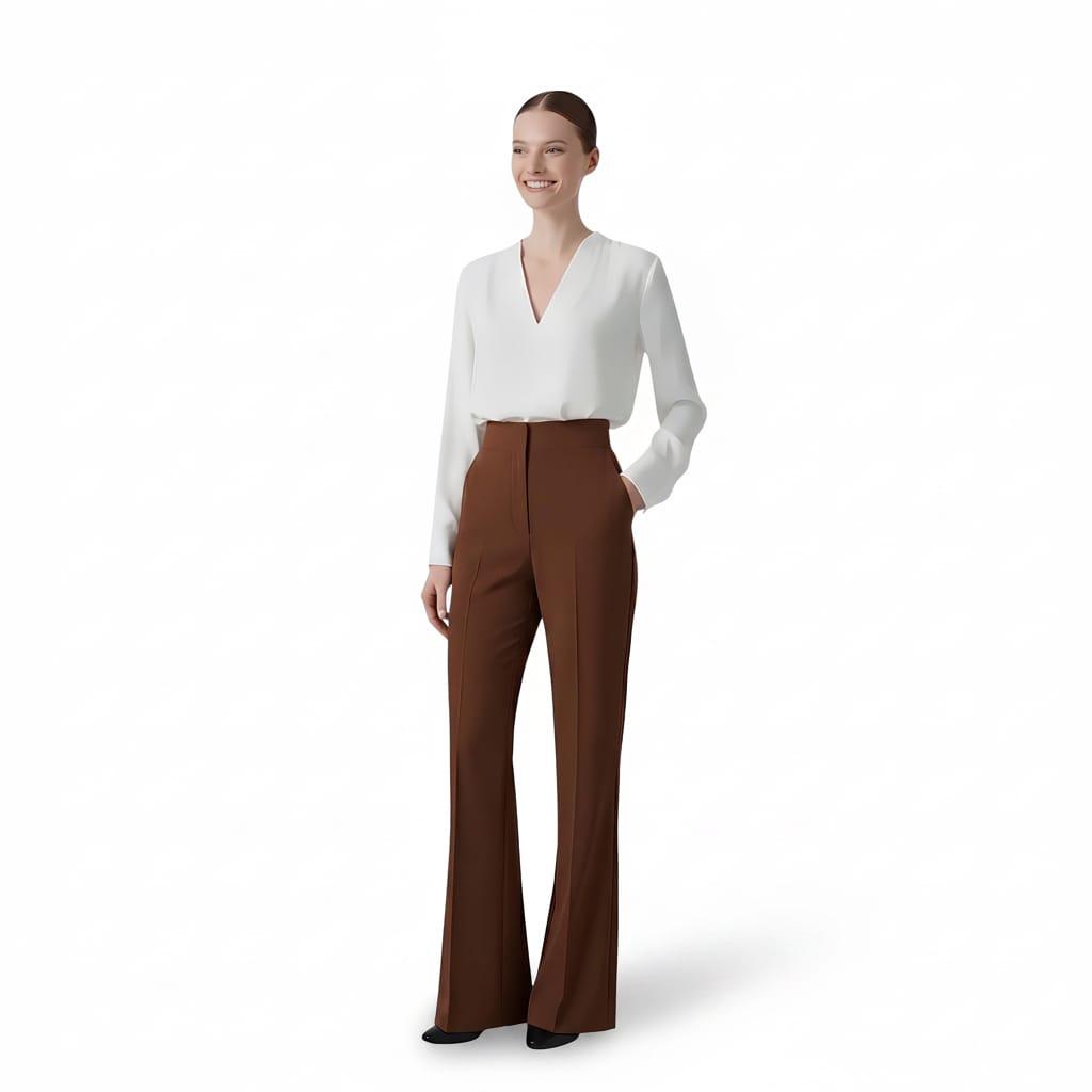Pantalon tailleur-coupe évasée LUNAVIA PANTS