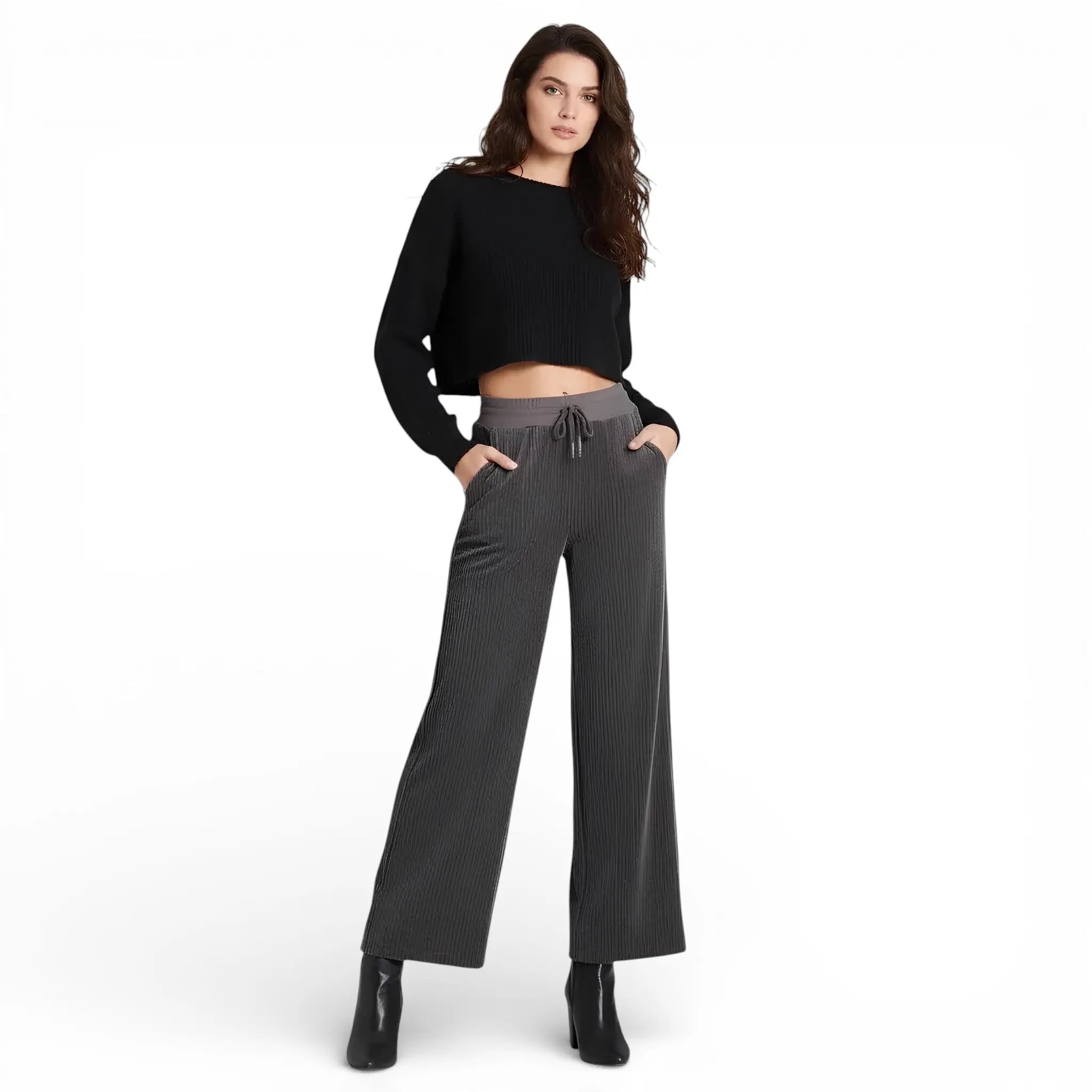 Pantalon velours côtelé - taille haute LUNAVIA PANTS