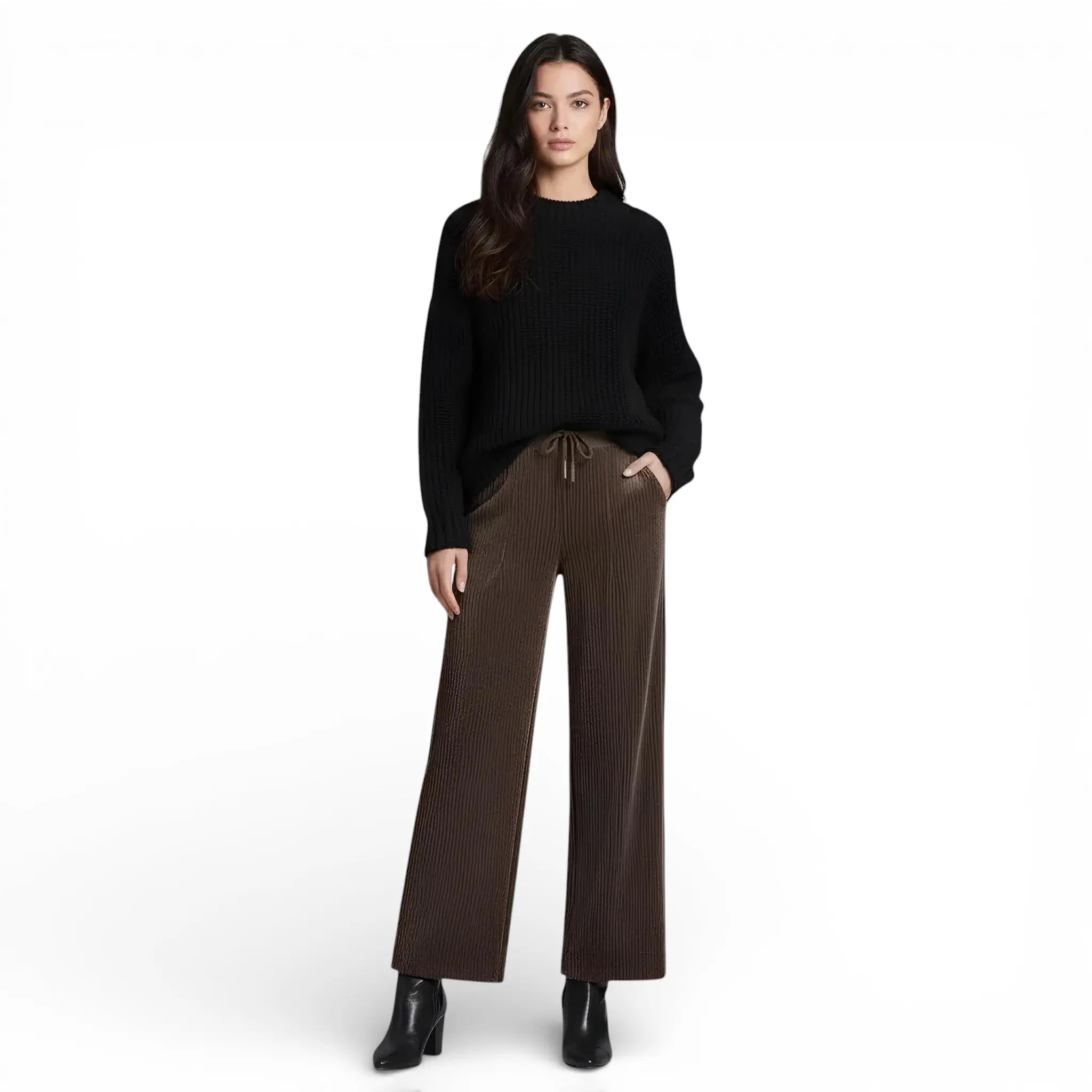 Pantalon velours côtelé - taille haute LUNAVIA PANTS