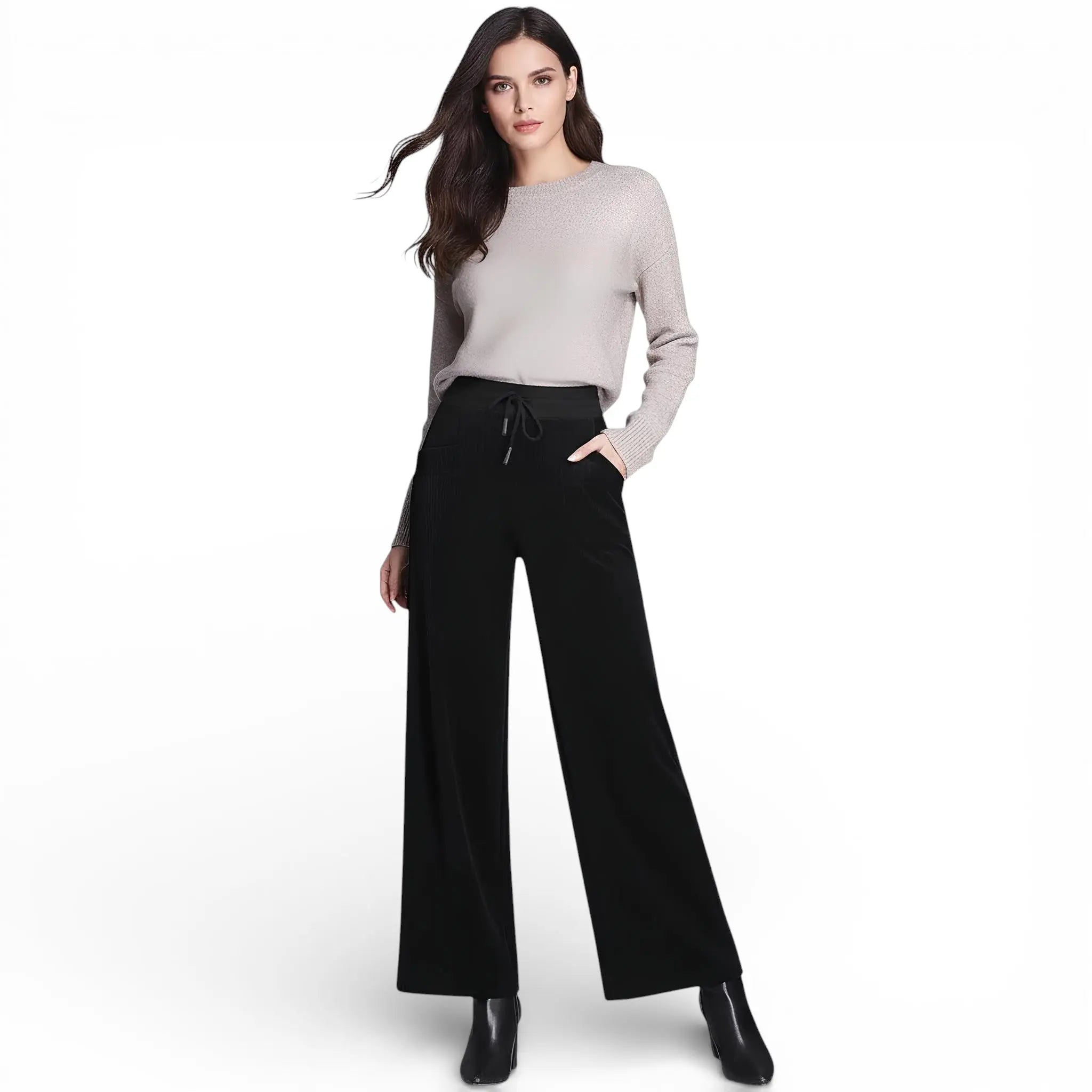 Pantalon velours côtelé - taille haute LUNAVIA PANTS