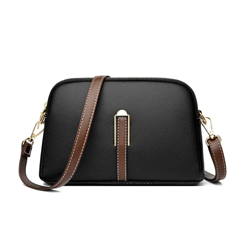 Petit Sac à Main Dôme avec Lanière Marron Contrastante LUNAVIA PANTS