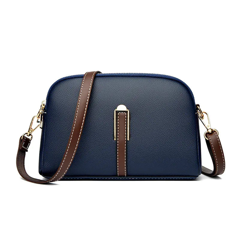 Petit Sac à Main Dôme avec Lanière Marron Contrastante LUNAVIA PANTS